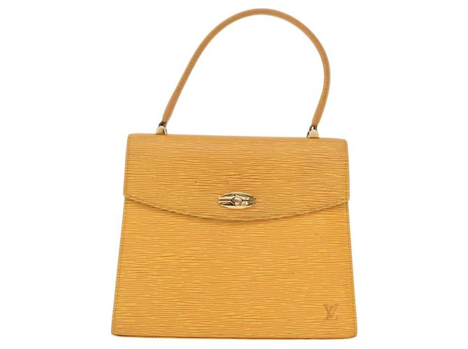 LOUIS VUITTON Bolsa Epi Malesherbes Tassili Amarillo Jonne M52379 LV Auth 156361 - vista 13
