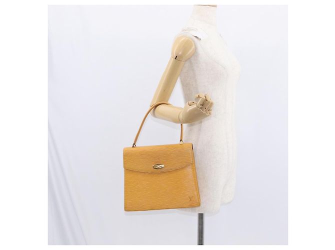 LOUIS VUITTON Bolsa Epi Malesherbes Tassili Amarillo Jonne M52379 LV Auth 156361 - vista 23