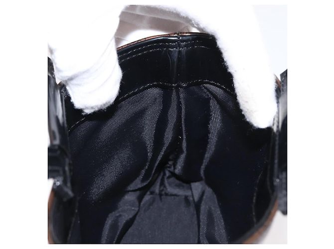Céline Borsa a mano in tela Macadam CELINE PVC marrone nero Auth 154907 - vista 12