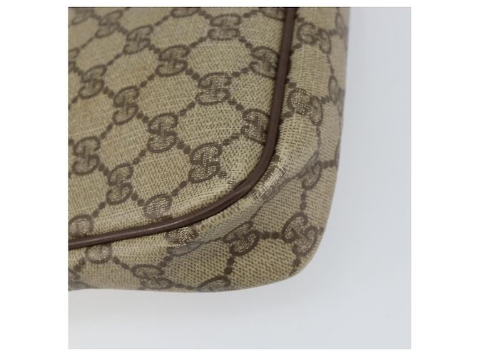 Gucci Borsa a Spalla GG Supreme PVC Beige Oro 97 02 068 Auth 151477 D'oro - vista 16