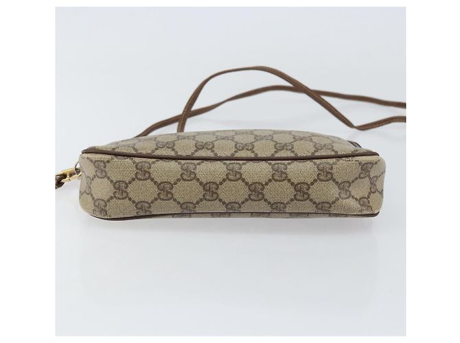 Gucci Borsa a Spalla GG Supreme PVC Beige Oro 97 02 068 Auth 151477 D'oro - vista 5