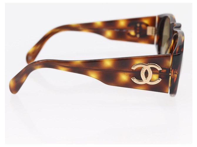 Gafas de sol CHANEL de plástico marrón CC Auth BA8098 Castaño - vista 6