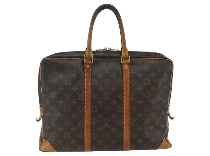 LOUIS VUITTON Monogram Porta Documenti da Viaggio Borsa Business M53361 LV Auth ti3488 Monogramma - vista 2