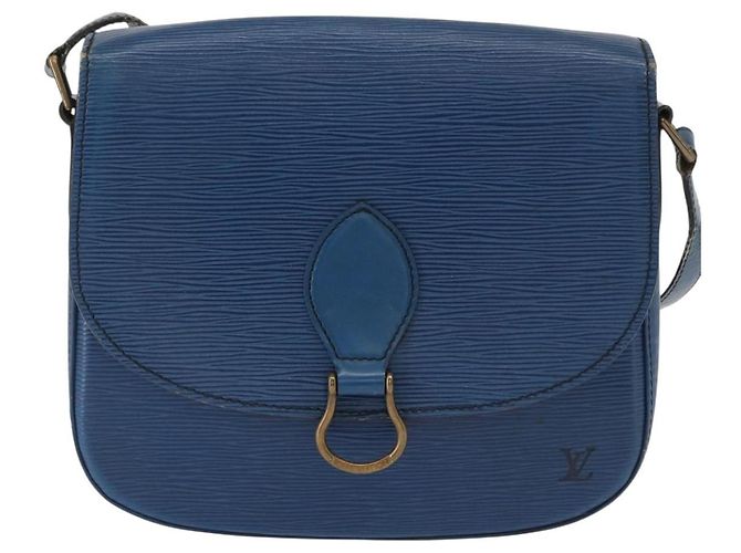 LOUIS VUITTON Borsa a Spalla Epi Saint Cloud GM Blu Toledo M52195 LV Auth 155919 - vista 13
