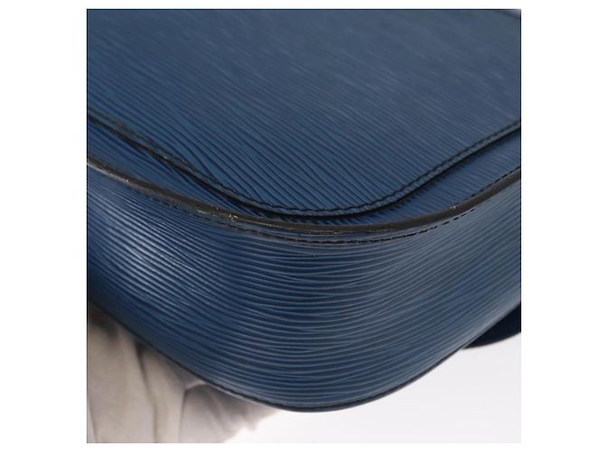 LOUIS VUITTON Borsa a Spalla Epi Saint Cloud GM Blu Toledo M52195 LV Auth 155919 - vista 17