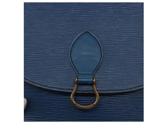 LOUIS VUITTON Borsa a Spalla Epi Saint Cloud GM Blu Toledo M52195 LV Auth 155919 - vista 18