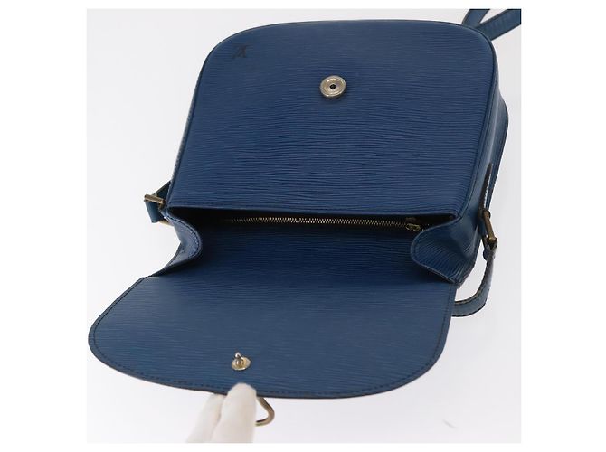 LOUIS VUITTON Borsa a Spalla Epi Saint Cloud GM Blu Toledo M52195 LV Auth 155919 - vista 19