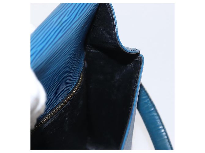 LOUIS VUITTON Borsa a Spalla Epi Saint Cloud GM Blu Toledo M52195 LV Auth 155919 - vista 22