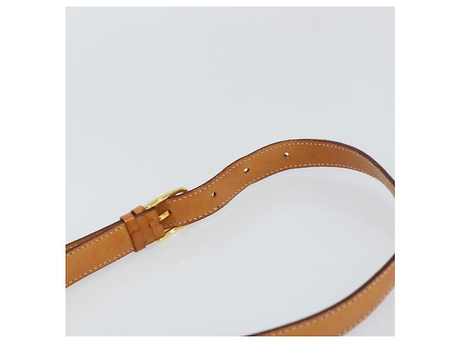 Céline Borsa a Spalla in Tela Macadam CELINE PVC Beige Oro Auth 157670 D'oro - vista 8