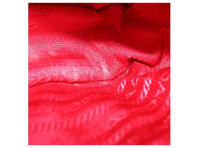 Borsa a Spalla PRADA Nylon Rossa Oro Auth 152289SAV Rosso D'oro - vista 21