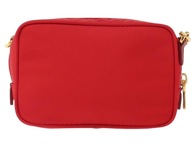 Borsa a Spalla PRADA Nylon Rossa Oro Auth 152289SAV Rosso D'oro - vista 3