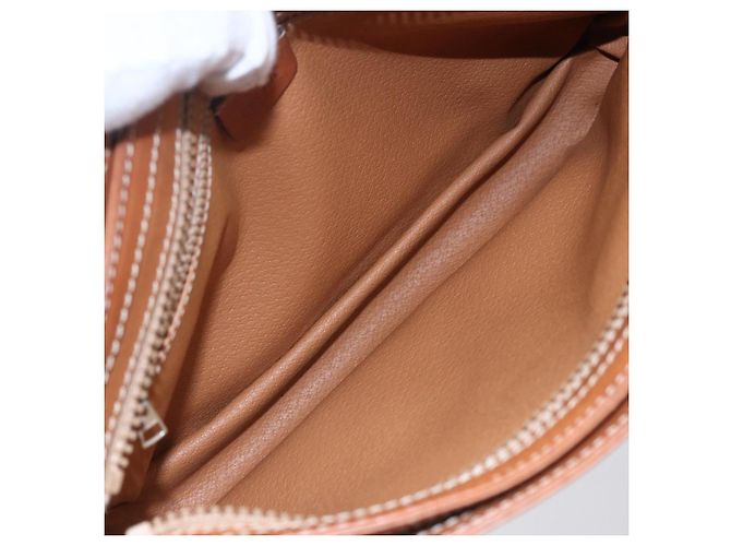 Céline Borsa a mano in tela Macadam CELINE in pelle PVC marrone oro Auth ki6186 D'oro - vista 11