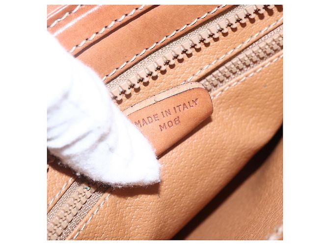 Céline Borsa a mano in tela Macadam CELINE in pelle PVC marrone oro Auth ki6186 D'oro - vista 12