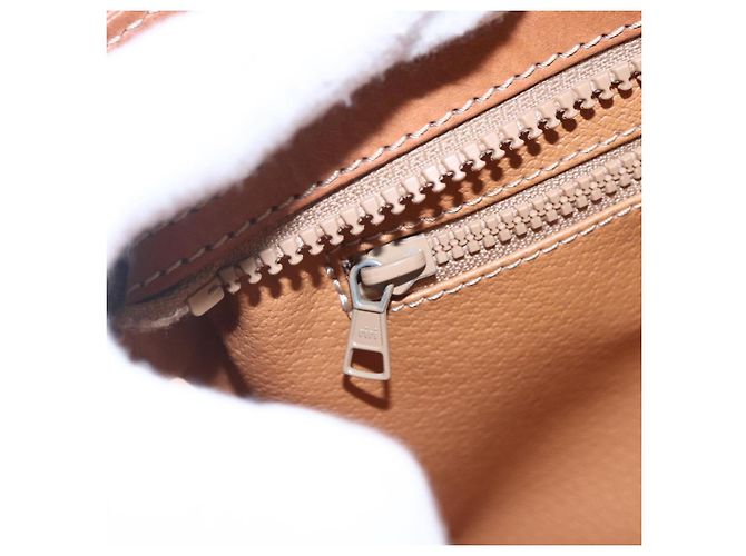 Céline Borsa a mano in tela Macadam CELINE in pelle PVC marrone oro Auth ki6186 D'oro - vista 18