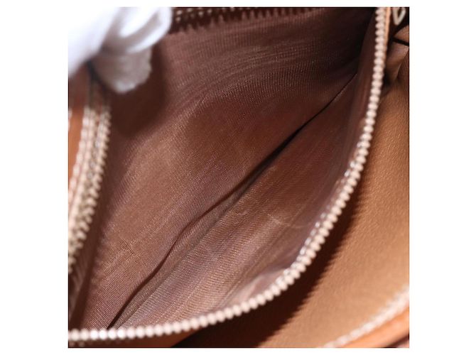 Céline Borsa a mano in tela Macadam CELINE in pelle PVC marrone oro Auth ki6186 D'oro - vista 21