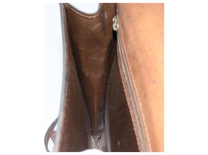 Borsa a Spalla in Tela Zucca FENDI Nera Marrone Auth ar13781 Nero - vista 19