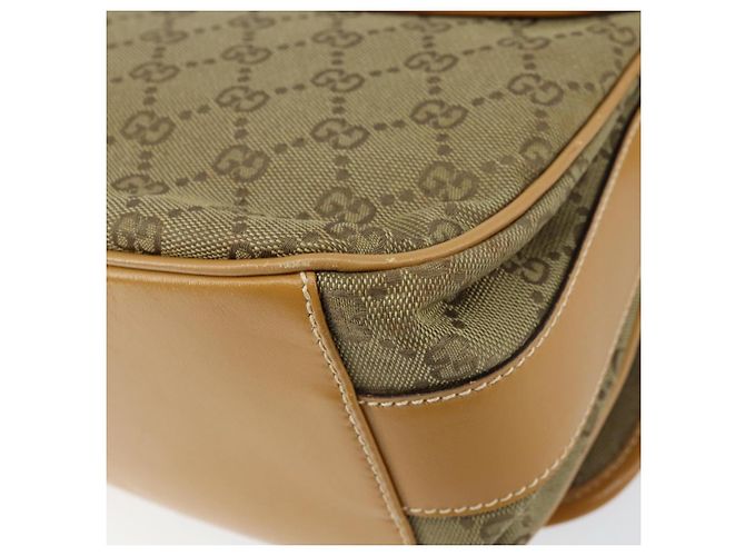 Borsa a Spalla GG Canvas Gucci Beige Oro Auth ar13804 D'oro - vista 15