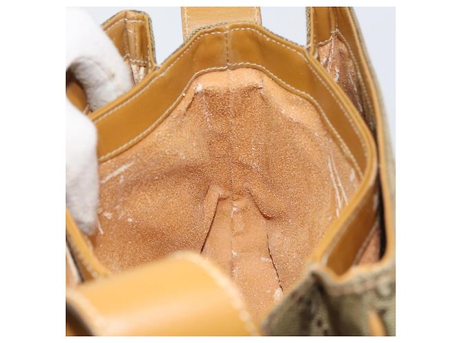 Borsa a Spalla GG Canvas Gucci Beige Oro Auth ar13804 D'oro - vista 19