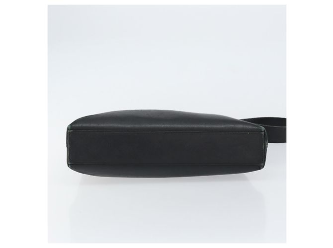 Sac à bandoulière Gancini en cuir noir et or Auth BA8226 de Salvatore Ferragamo Doré - vue 5