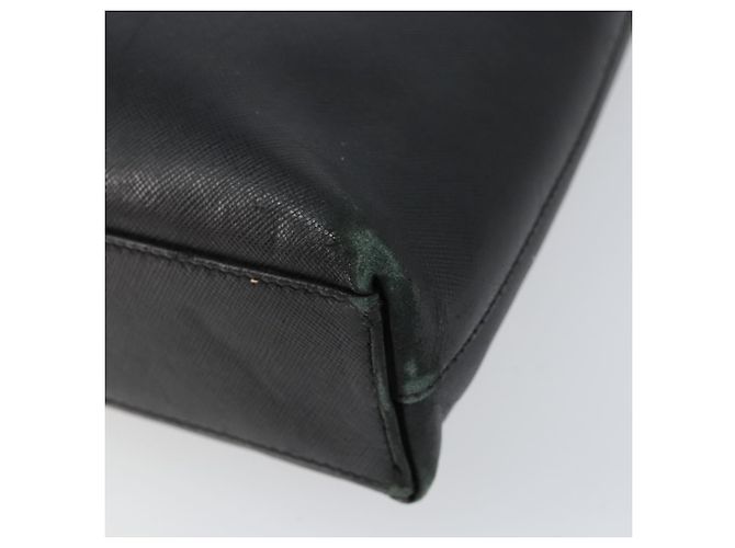 Sac à bandoulière Gancini en cuir noir et or Auth BA8226 de Salvatore Ferragamo Doré - vue 9