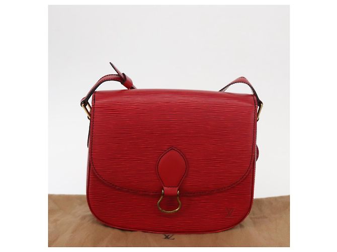 LOUIS VUITTON Borsa a Spalla Epi Saint Cloud GM Rossa M52197 LV Auth 155024 Rosso - vista 12