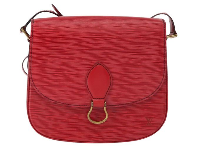 LOUIS VUITTON Borsa a Spalla Epi Saint Cloud GM Rossa M52197 LV Auth 155024 Rosso - vista 13