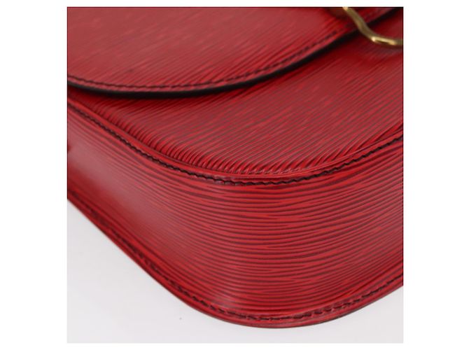 LOUIS VUITTON Borsa a Spalla Epi Saint Cloud GM Rossa M52197 LV Auth 155024 Rosso - vista 14