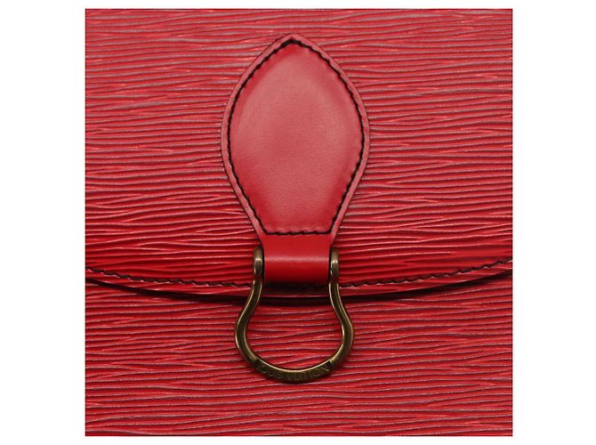LOUIS VUITTON Borsa a Spalla Epi Saint Cloud GM Rossa M52197 LV Auth 155024 Rosso - vista 18