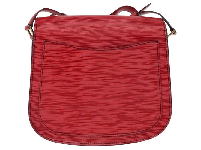 LOUIS VUITTON Borsa a Spalla Epi Saint Cloud GM Rossa M52197 LV Auth 155024 Rosso - vista 2