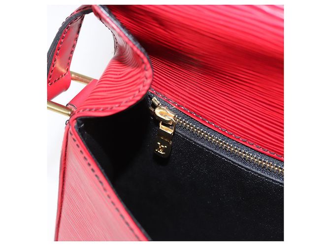 LOUIS VUITTON Borsa a Spalla Epi Saint Cloud GM Rossa M52197 LV Auth 155024 Rosso - vista 23