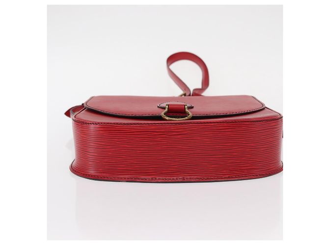 LOUIS VUITTON Borsa a Spalla Epi Saint Cloud GM Rossa M52197 LV Auth 155024 Rosso - vista 5