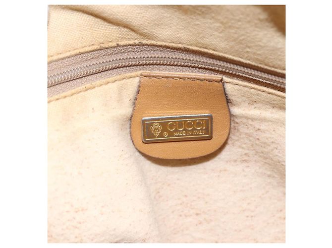 Gucci Borsa a Spalla Micro GG Supreme PVC Marrone Oro 007 104 4916 Auth BA6559 D'oro - vista 19