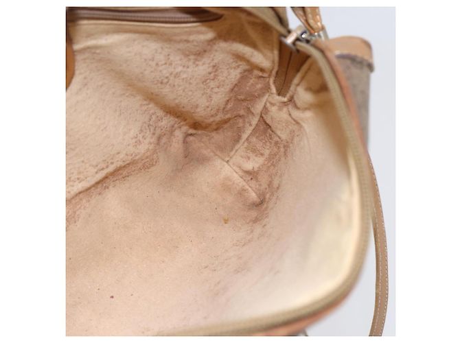 Gucci Borsa a Spalla Micro GG Supreme PVC Marrone Oro 007 104 4916 Auth BA6559 D'oro - vista 20