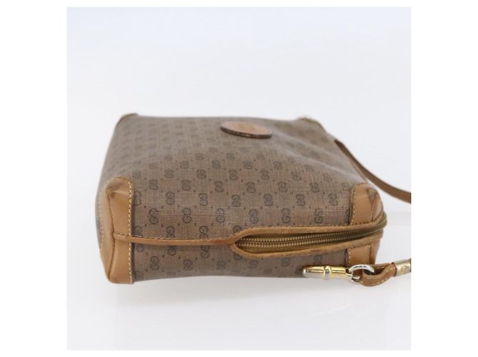 Gucci Borsa a Spalla Micro GG Supreme PVC Marrone Oro 007 104 4916 Auth BA6559 D'oro - vista 4