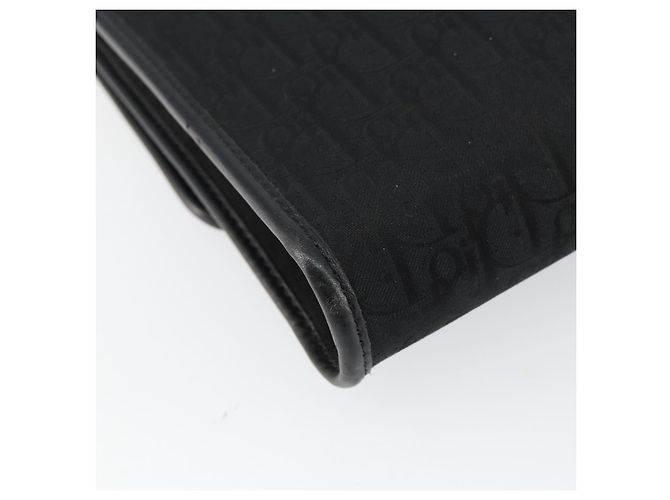 Borsa a spalla in tela Trotter Christian Dior nera e oro Auth bs29925 Nero D'oro - vista 16