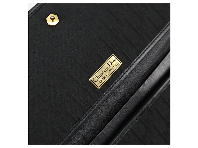 Borsa a spalla in tela Trotter Christian Dior nera e oro Auth bs29925 Nero D'oro - vista 17