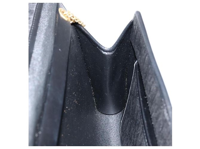 Borsa a spalla in tela Trotter Christian Dior nera e oro Auth bs29925 Nero D'oro - vista 18