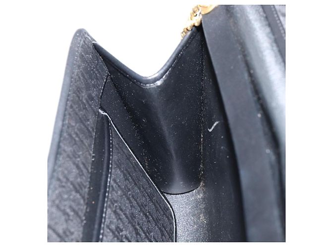 Borsa a spalla in tela Trotter Christian Dior nera e oro Auth bs29925 Nero D'oro - vista 19