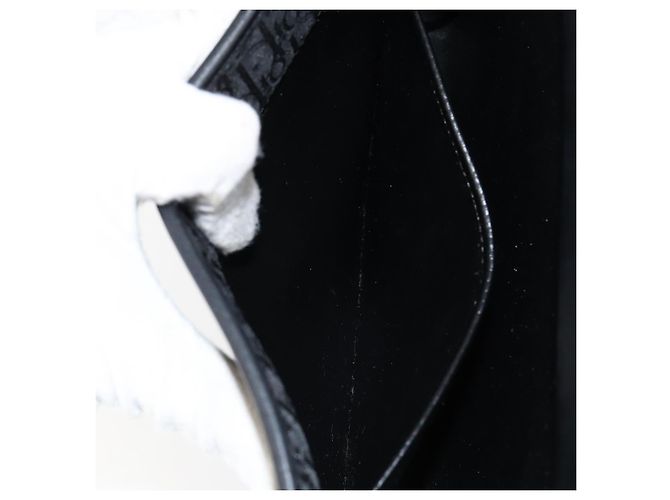 Borsa a spalla in tela Trotter Christian Dior nera e oro Auth bs29925 Nero D'oro - vista 20