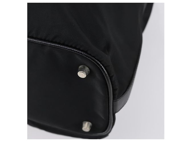 Borsa a Spalla PRADA Nylon Nero Argento Autentica 147531 - vista 15