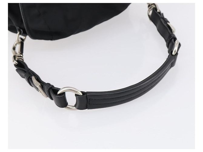 Borsa a Spalla PRADA Nylon Nero Argento Autentica 147531 - vista 7