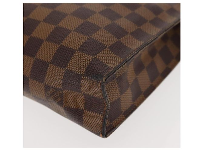 LOUIS VUITTON Poche Toilette 26 Damier Ebene N47543 Auth LV 148767 - vista 14