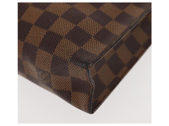 LOUIS VUITTON Poche Toilette 26 Damier Ebene N47543 Auth LV 148767 - vista 16