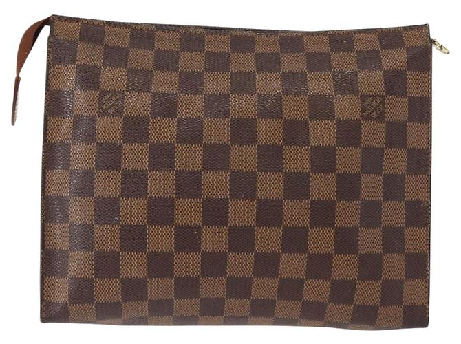 LOUIS VUITTON Poche Toilette 26 Damier Ebene N47543 Auth LV 148767 - vista 2