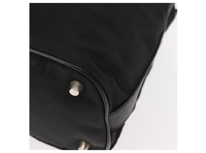 Borsa a Spalla PRADA Nylon Nero Argento Autentica 147527 - vista 16