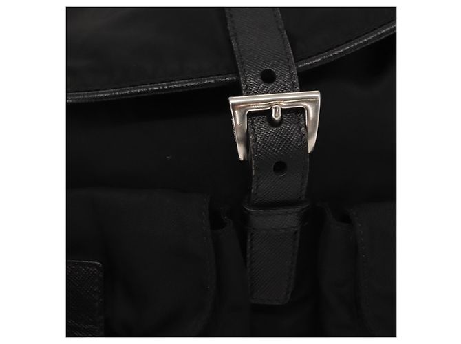 Borsa a Spalla PRADA Nylon Nero Argento Autentica 147527 - vista 18