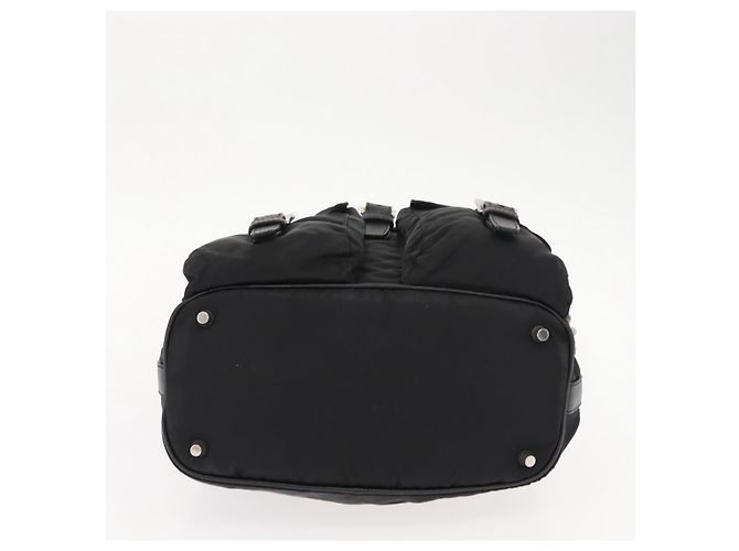 Borsa a Spalla PRADA Nylon Nero Argento Autentica 147527 - vista 5