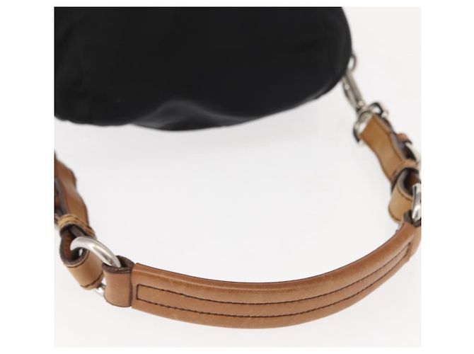 Borsa a Spalla PRADA Nylon Nero Argento Autentica 147527 - vista 7