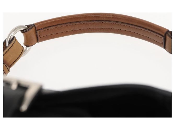 Borsa a Spalla PRADA Nylon Nero Argento Autentica 147527 - vista 8