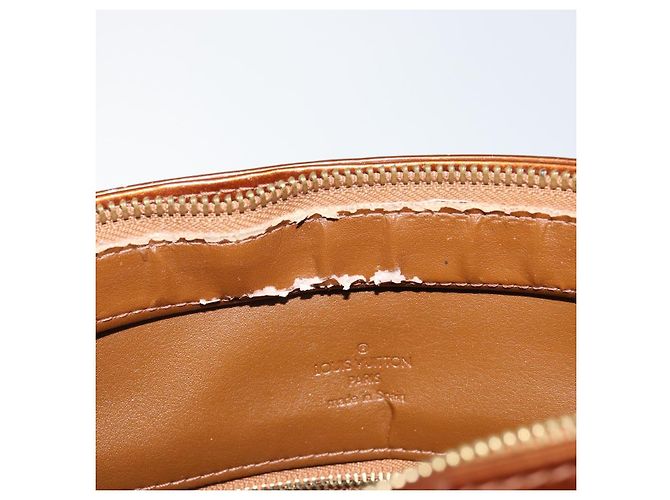 LOUIS VUITTON Borsa a Mano Houston Monogram Vernis Bronzo M91122 LV Auth gh1057 - vista 10